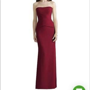 Dessy Strapless Bridesmaid dress